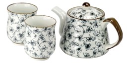 FURAWA japán porcelán teáskanna (0,5l) 2 csészével képe