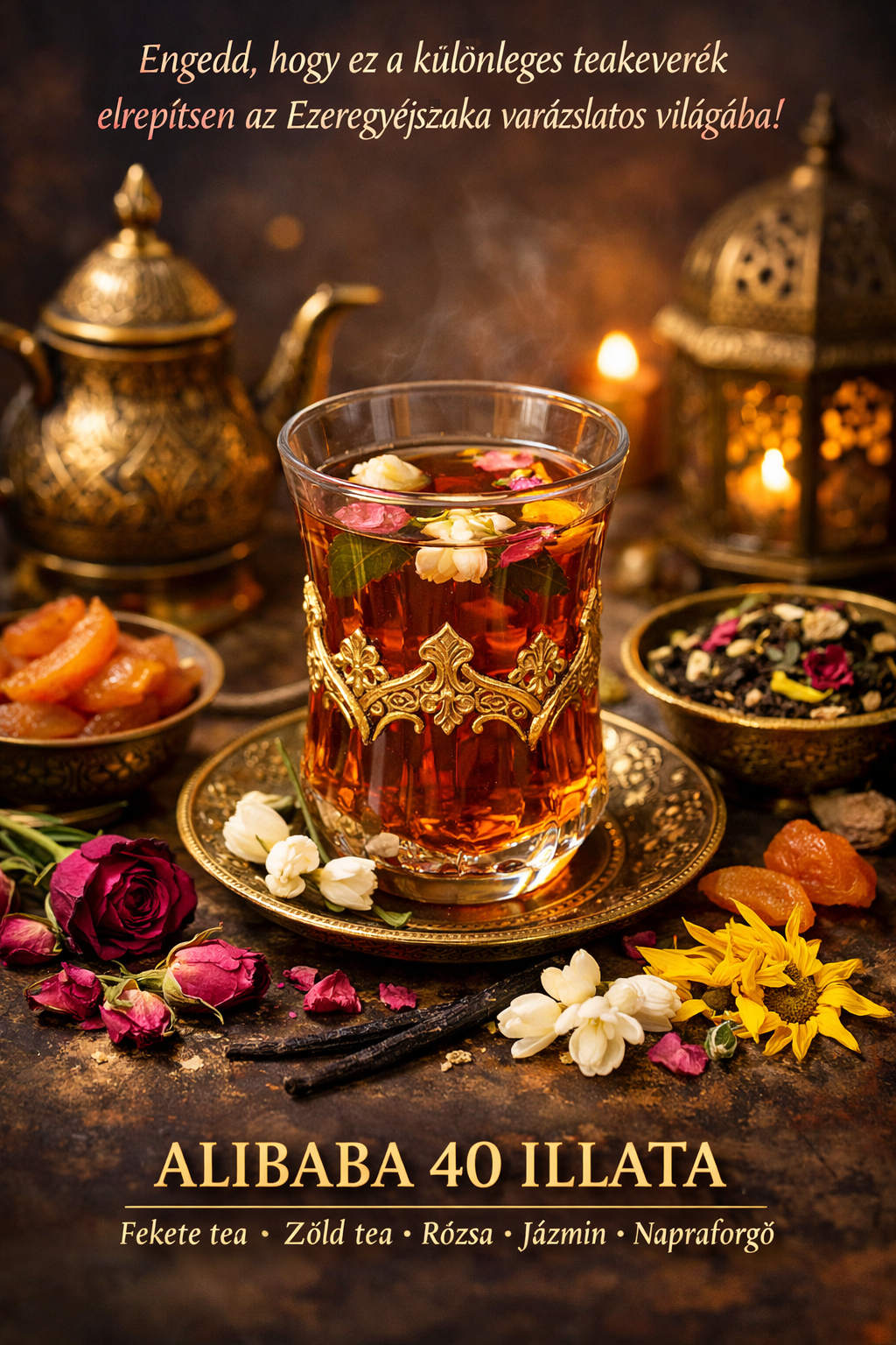 ALIBABA 40 ILLATA fekete tea